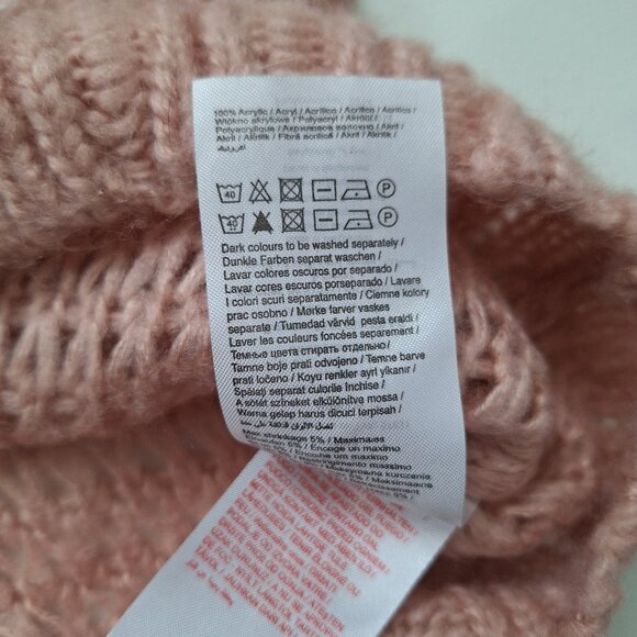 ONLY Ombre Pink Open Knit Sweater - Picture 6 of 8